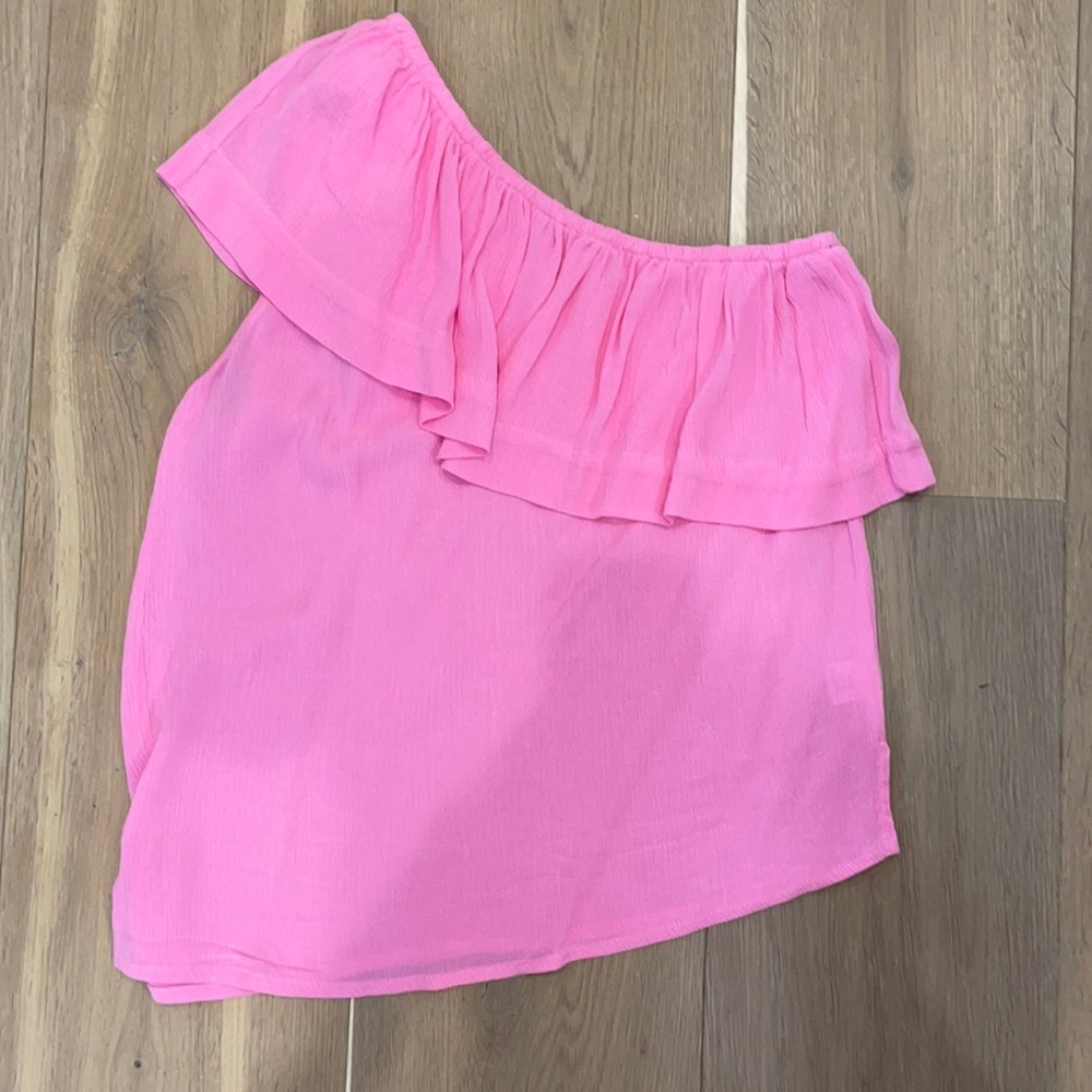 Ibiza one shoulder ruffle top